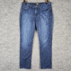 Lucky Brand Jeans Sweet N Straight Womens Size 10 Dark Wash Blue Denim Stark